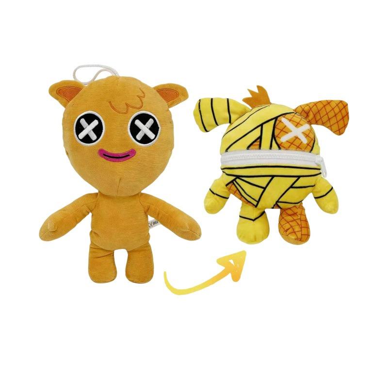 Poppy Playtime Mommy Long Legs & Bunzo Bunny 2-in-1 Reversible Plush Set, Soft Horror Game Stuffed Doll Gift for Fans