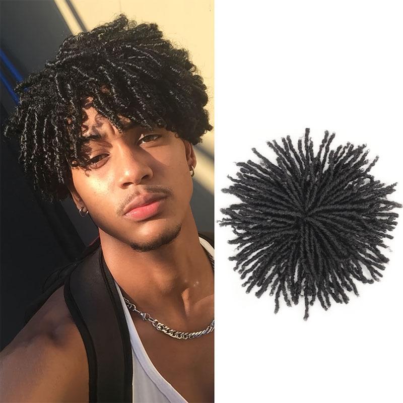 Fashion Wig 100g Dreadlock Clip In Hair Extensions for Men Women Hip Hop Top Head Synthetic Dreads