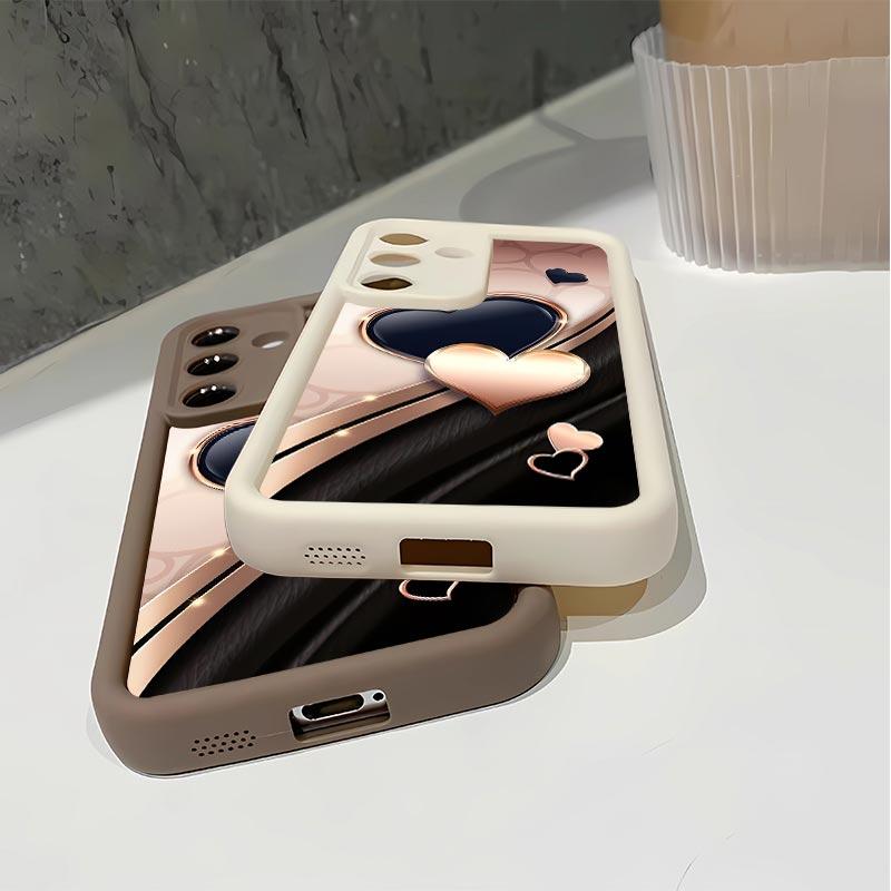 Creative Love Soft&Flexible TPU Silicone Phone Case For Galaxy S26 Ultra S25 Edge S24 FE S23 S22 S21 Plus A13 A14 A15 A16 A17 A33 A34 A35 A36 A52 A53 A54 NOTE20 Durable|Shockproof|Full Camera Protection|Anti-Fingerprint