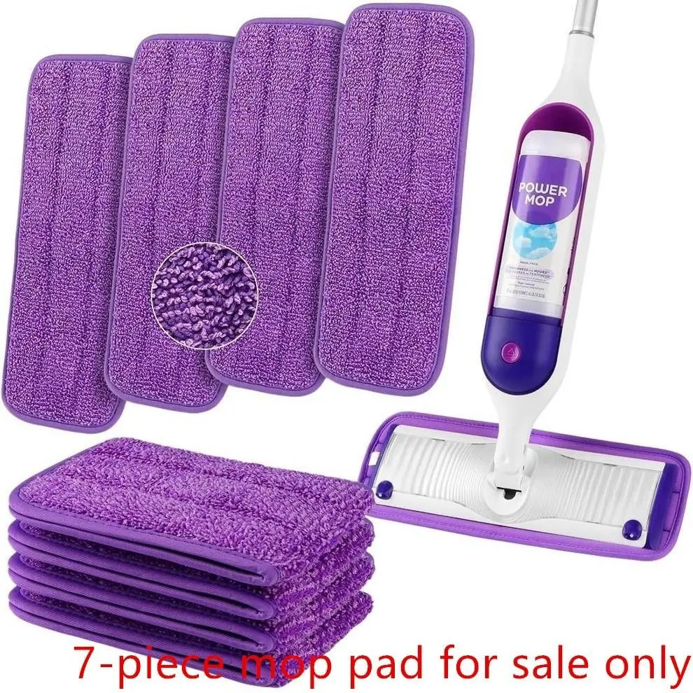 Reusable Swiffer Powermop Replacement Cloth, Washable Flat Mop Pad, Reusable Mop Pads, Magic Tape Adhesive, Easy to Attach and Remove, Durable Cleaning Solution