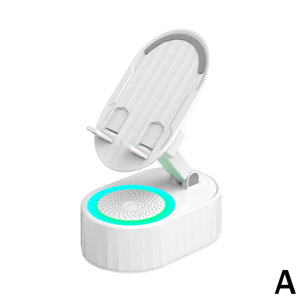 New Cell Phone Holder Stand With Bluetooth Speaker Adjustable Desktop Live Lazy Tablet Bracket Support Portable Wireless Speaker
