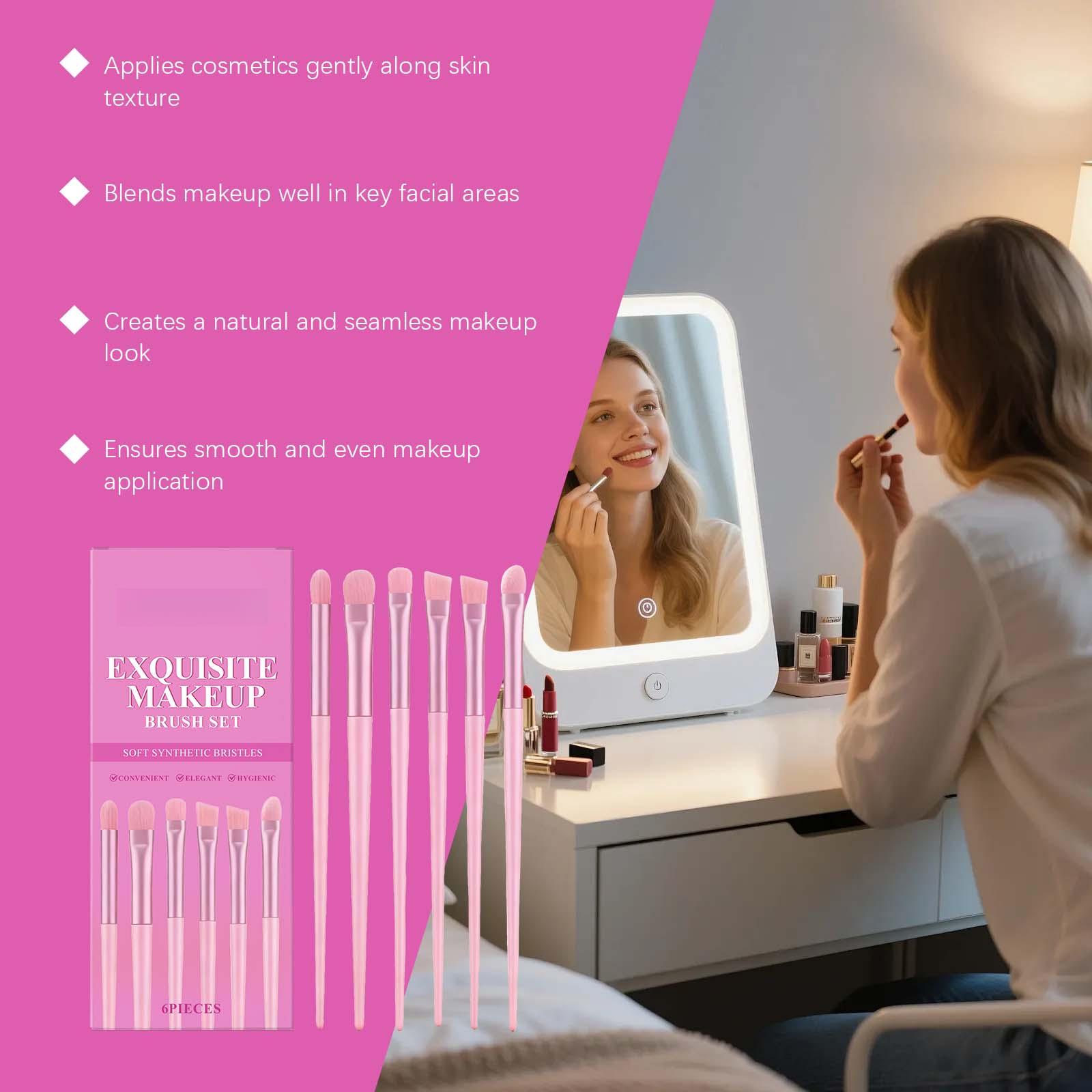 Makeup Brush Set Natural And Smooth Makeup Application, Eyebrow Brush, Foundation Brush, Portable Daily Makeup Tools