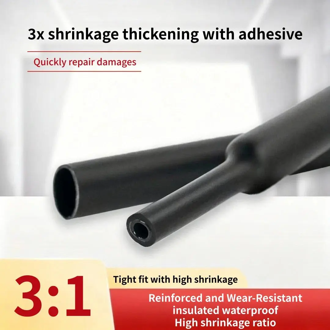 3: 1 heat shrink tubing kit, marine grade industrial heat shrink tubing, long-lasting insulated wire heat shrink tubing