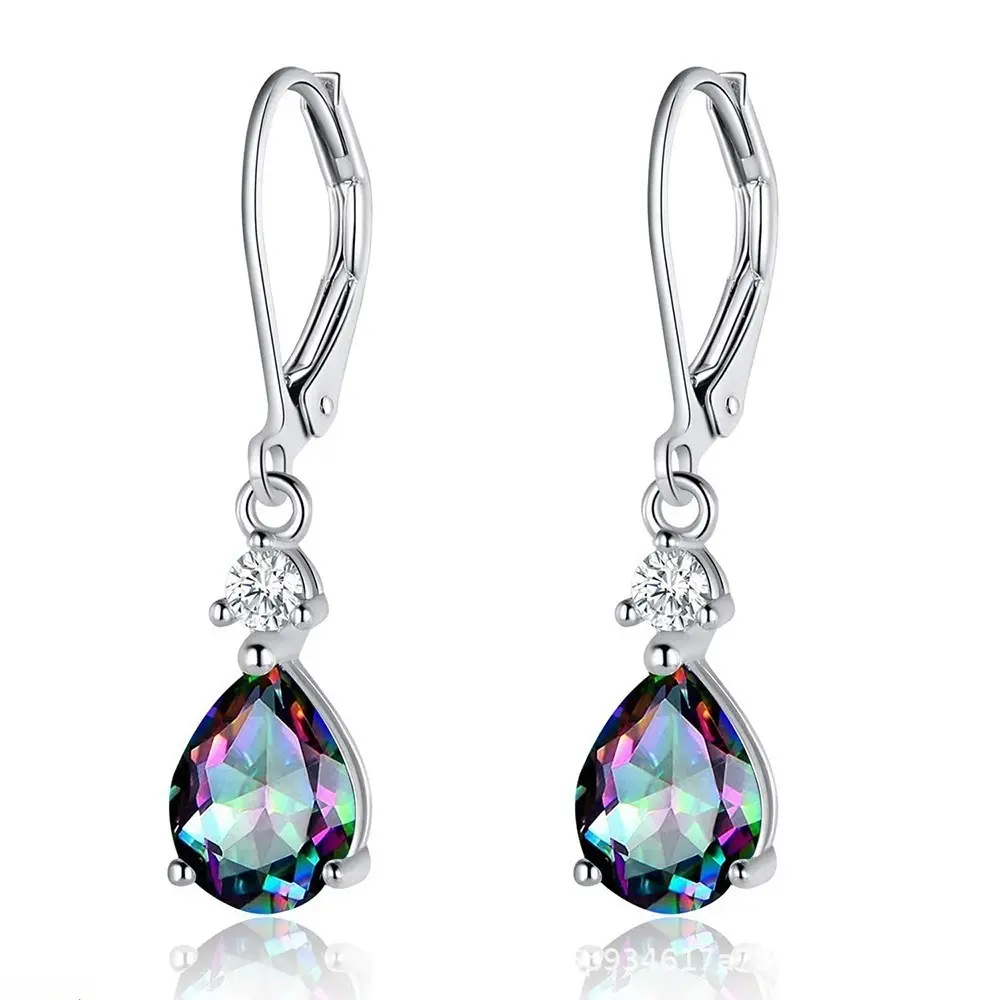 Female Elegant Fashion Cubic Zirconia Tassel Water Drop Ear Hook Dangle Earrings - Mid-Length, Dainty Lightweight Luxury Jewelry for Graduation, Evening Wear