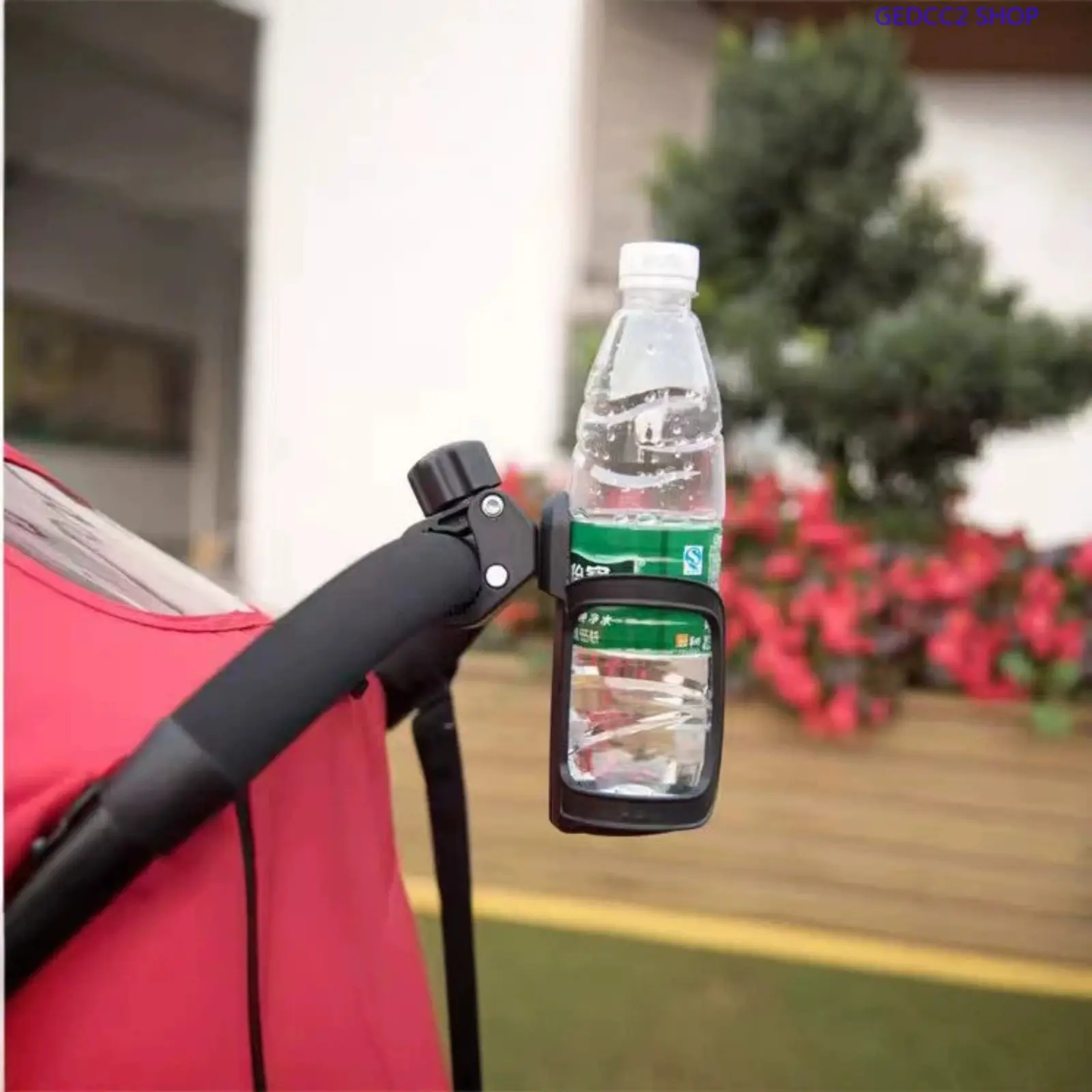 Universal Stroller Cup Holder, Detachable Baby Bottle & Drink Holder with Quick Release Clamp, Baby Stroller Accessory for Walking & Travel