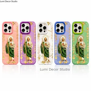 Cross-border explosive 17Pro colored silver mobile case 16/15/14/13