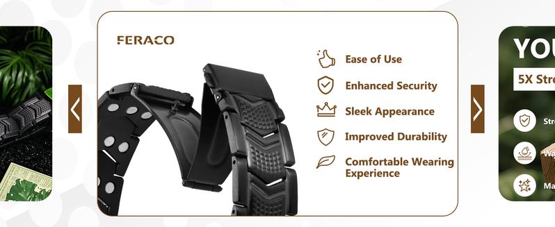 Jecanori Magnetic Bracelets for Men 3X Strength, Titanium Steel Bracelets with 3800 Gauss Neodymium Magnets