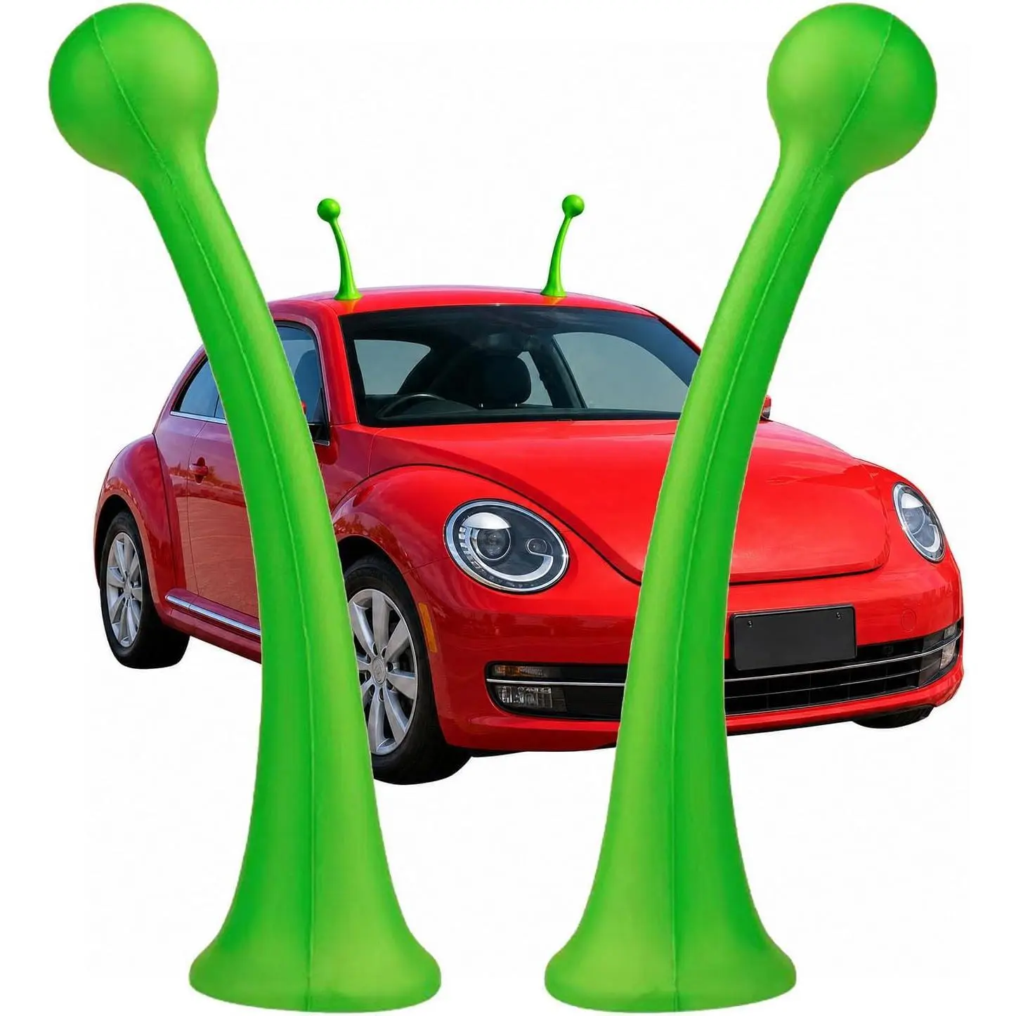 1Pair Car Roof Decoration Snail Tentacles Stickers Creative Funny Wacky for Car Top Bumper Hood Car Exterior Sticker (Snail-Tentacles)