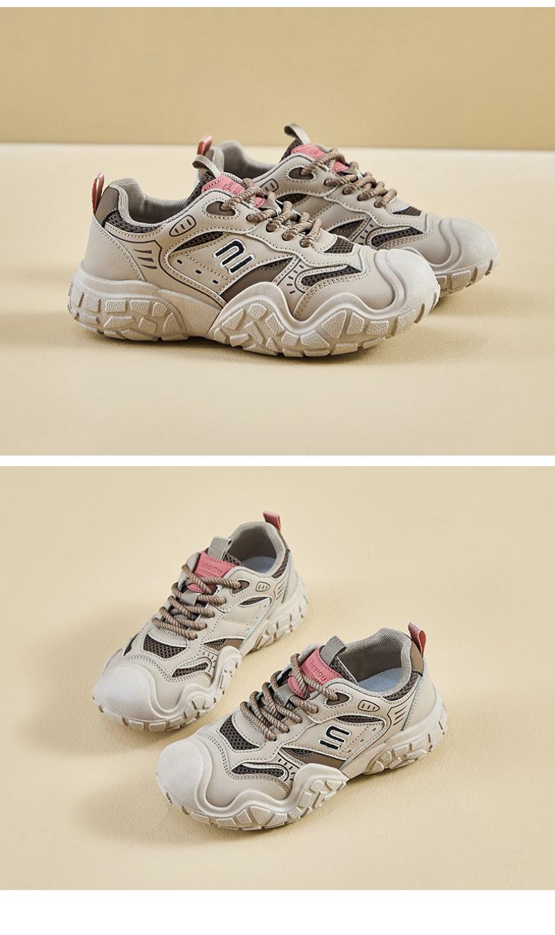 2026 women's running sneakers, shock-absorbing, lightweight, new autumn outdoor hiking shoes, non-slip, breathable dad shoes, unisex