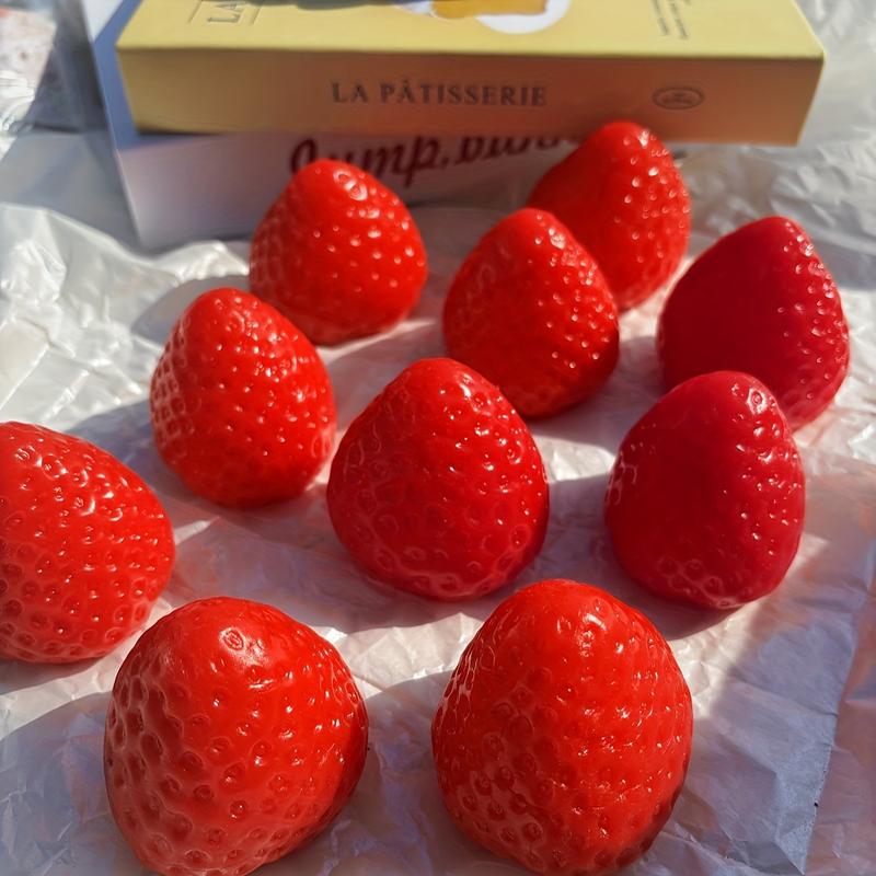 [Soft Strawberry Squishy Toy] Taba Soft and Cute Strawberry Squishy Toy |     Relaxing Finger Toy with Novel Squeeze Slow Rebound Feature |     Perfect for Office Settings, Holidays, and Various Festivals as Gifts, Ideal Valentine's Day Gift or Back-to-Sc