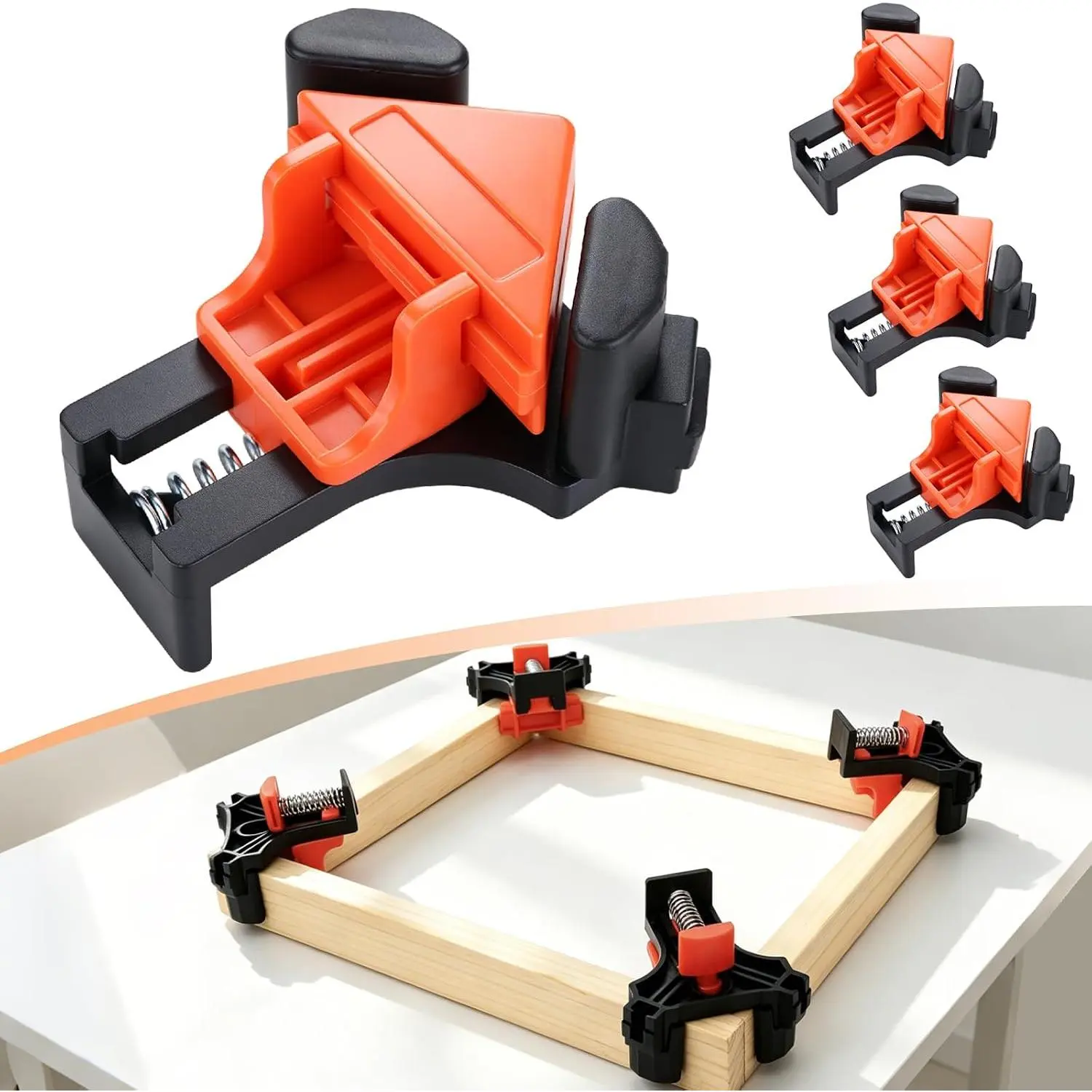 4 Pack Corner Clamps for Woodworking, 90  Right Angle Clamps