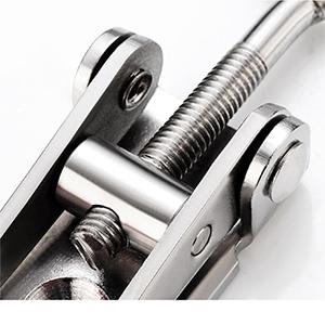 6-Pack 330Lbs Metal Toggle Latch Clamp with 24 Screws Quick Release for Tool Box Storage & Organizing High-Quality Galvanized Iron Anti-Rust Anti-Corrosion