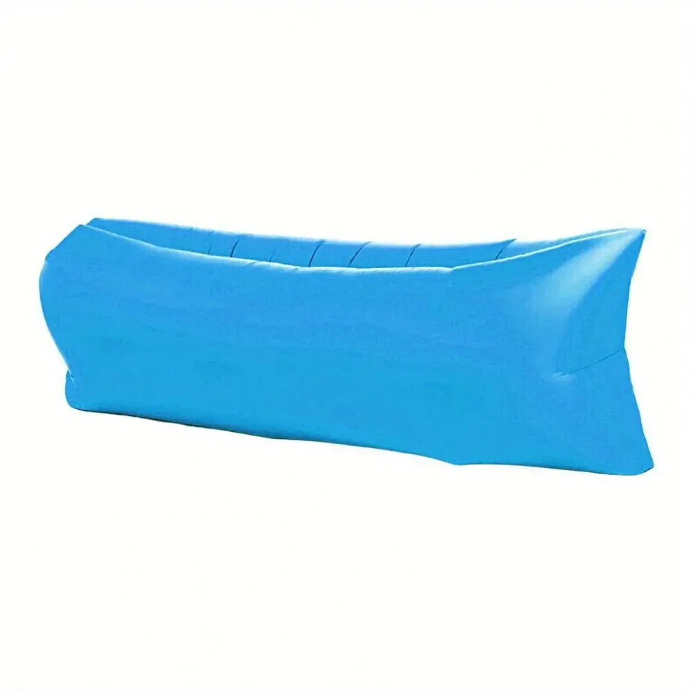 Outdoor Lazy Inflatable Sofa Bed, Portable Air Sleeping Bag, Single Person Foldable Camping Mattress, Easy to Carry and Use, Portable Airbed, Folding Camping Bed, Blow Up Bed