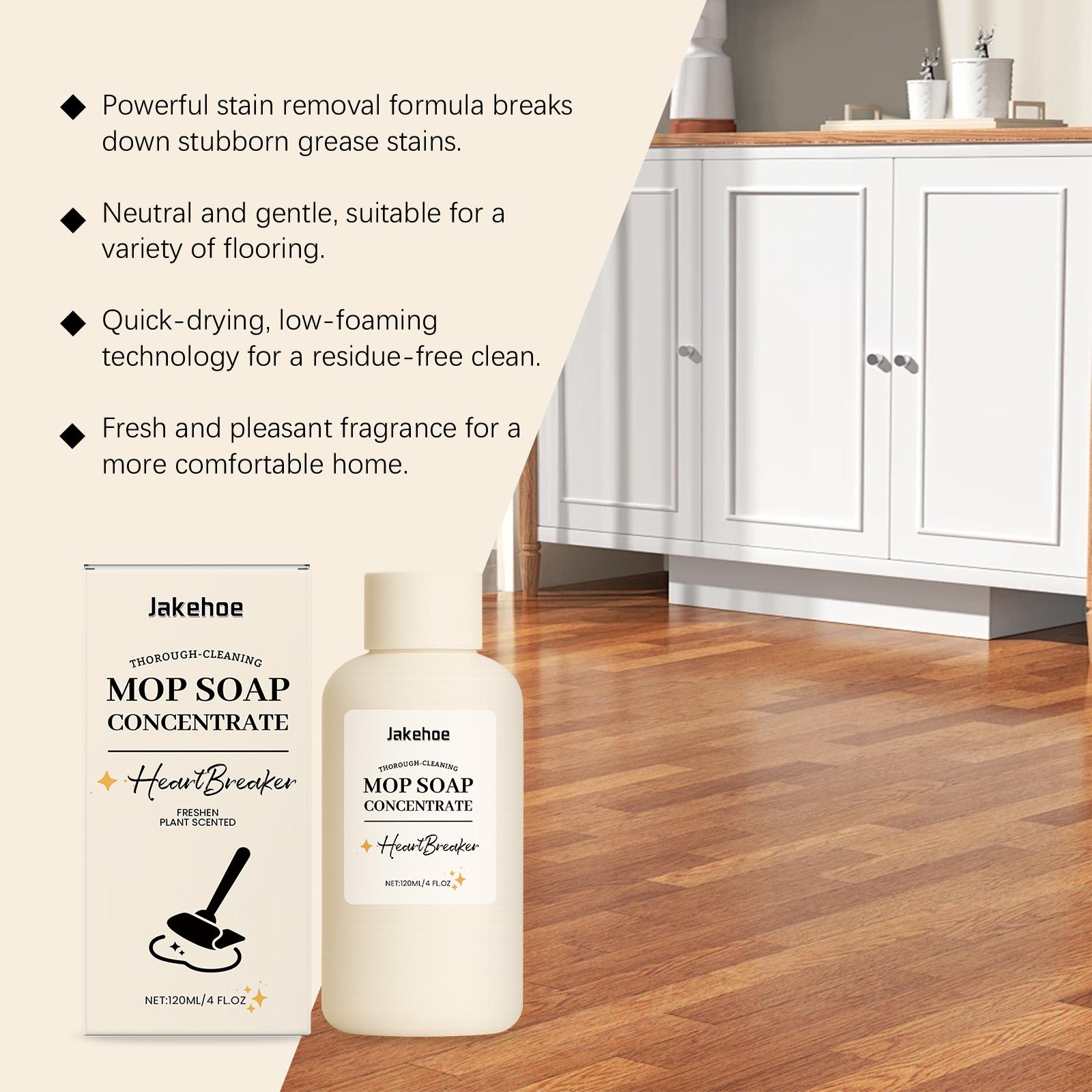 Jakehoe Household Floor Cleaner Gentle Stain Removal Fresh Scent Tile Wood Floor Brightening Special Mopping Solution