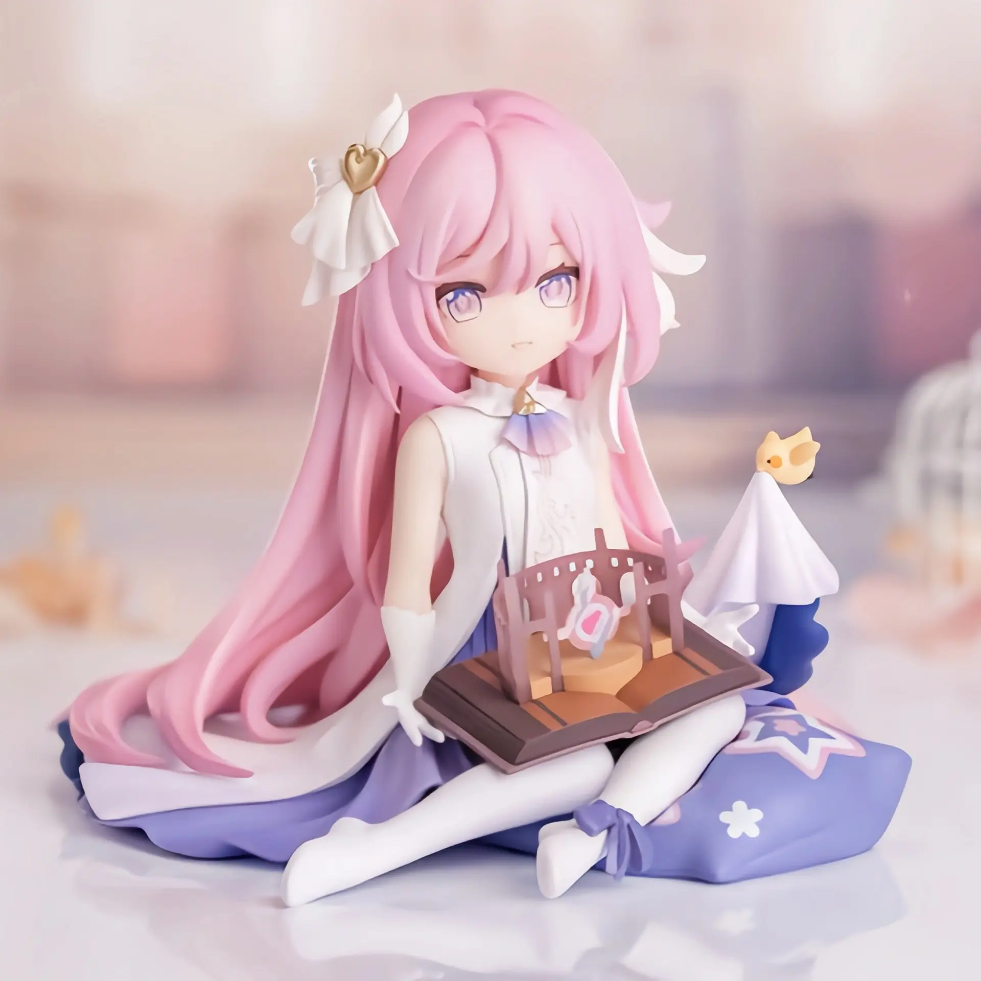 Anime Girl Q Version Eliorah Bronya Figure, PC Case Ornament, Collectible Model, Perfect Gift for Anime Fans, High-Quality Detailing