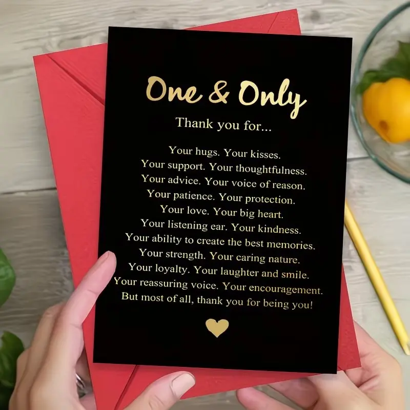 Romantic Greeting Card with Heartfelt Message, Perfect for Anniversary, Valentine's Day, Birthday, Background, Text Design