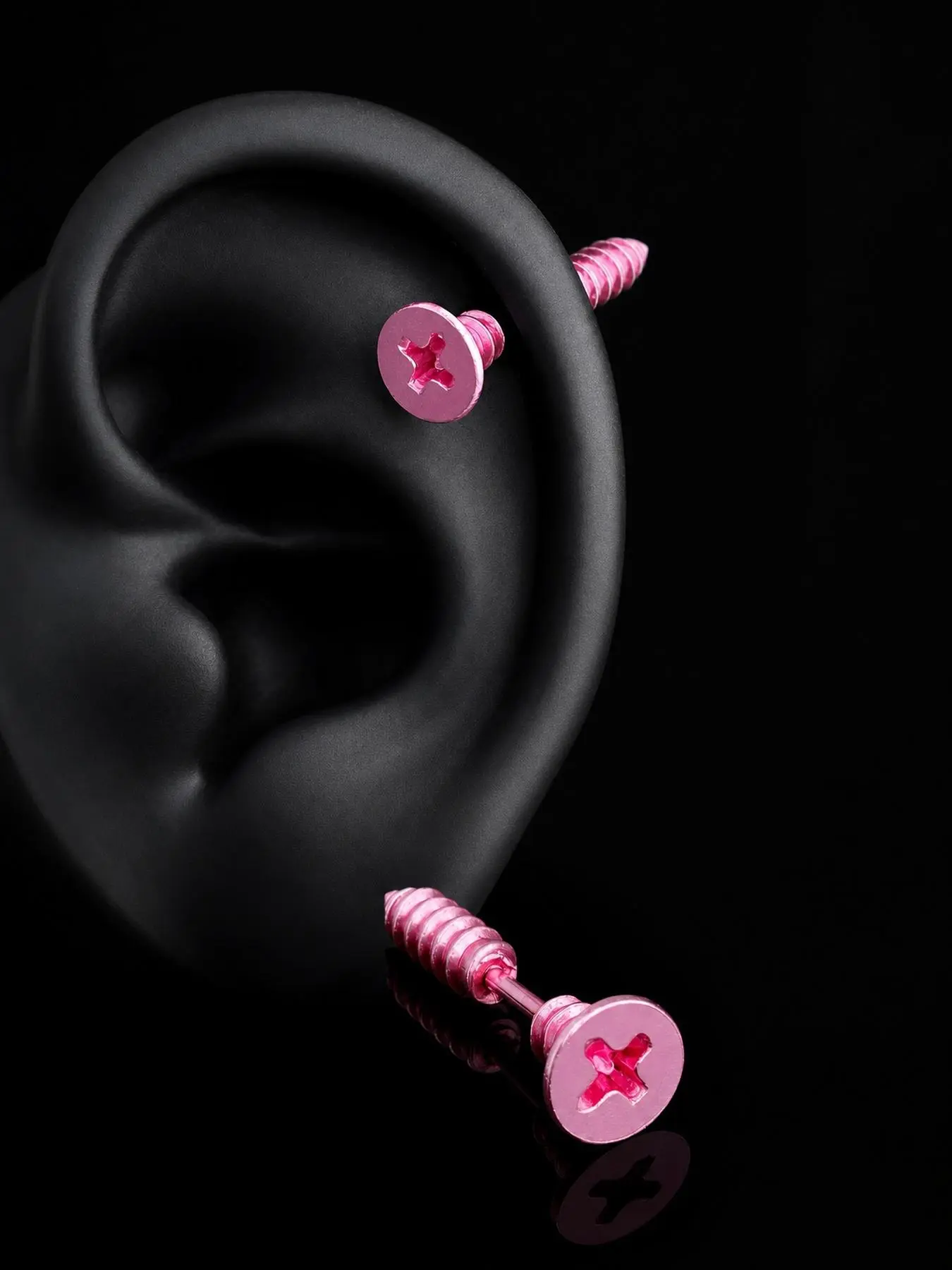 Funny Screw Stud Earrings for Women & Men  Y2K Hip Hop Punk Streetwear Statement Earrings, Novelty Unisex Fashion Jewelry Gift