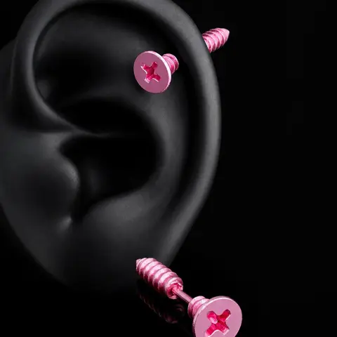 Funny Screw Stud Earrings for Women & Men  Y2K Hip Hop Punk Streetwear Statement Earrings, Novelty Unisex Fashion Jewelry Gift