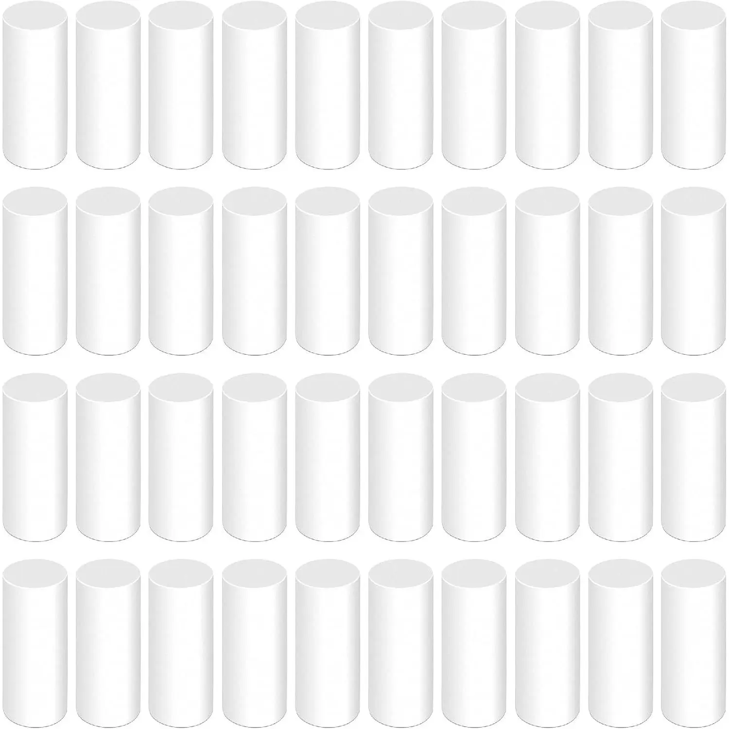 40 count White Refill Erasers for Propelling Pencils,  Traceless Eraser , Mechanical Pencil Eraser Refills for Office, Notebook