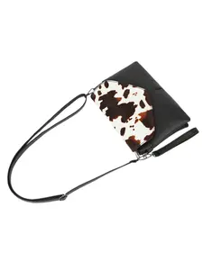 2026 Trendy Patchwork Milk Pattern Bag, Chain Shoulder Crossbody Bag for Women, Stylish and Fashionable Handbag, Perfect for Daily Use