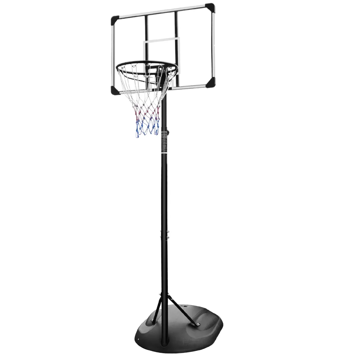 AobtkelPortable Basketball Hoop System Stand Height Adjustable 7.5ft - 9.2ft with 32 Inch Backboard and Wheels for Youth Adults Indoor Outdoor Basketball Goal