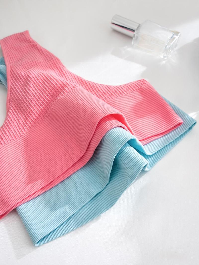 Women's Solid Color High Waist Thong, Pastel Soft Comfy Breathable Fit Seamless Panties for Daily Wear, Ladies Underwear for All Seasons