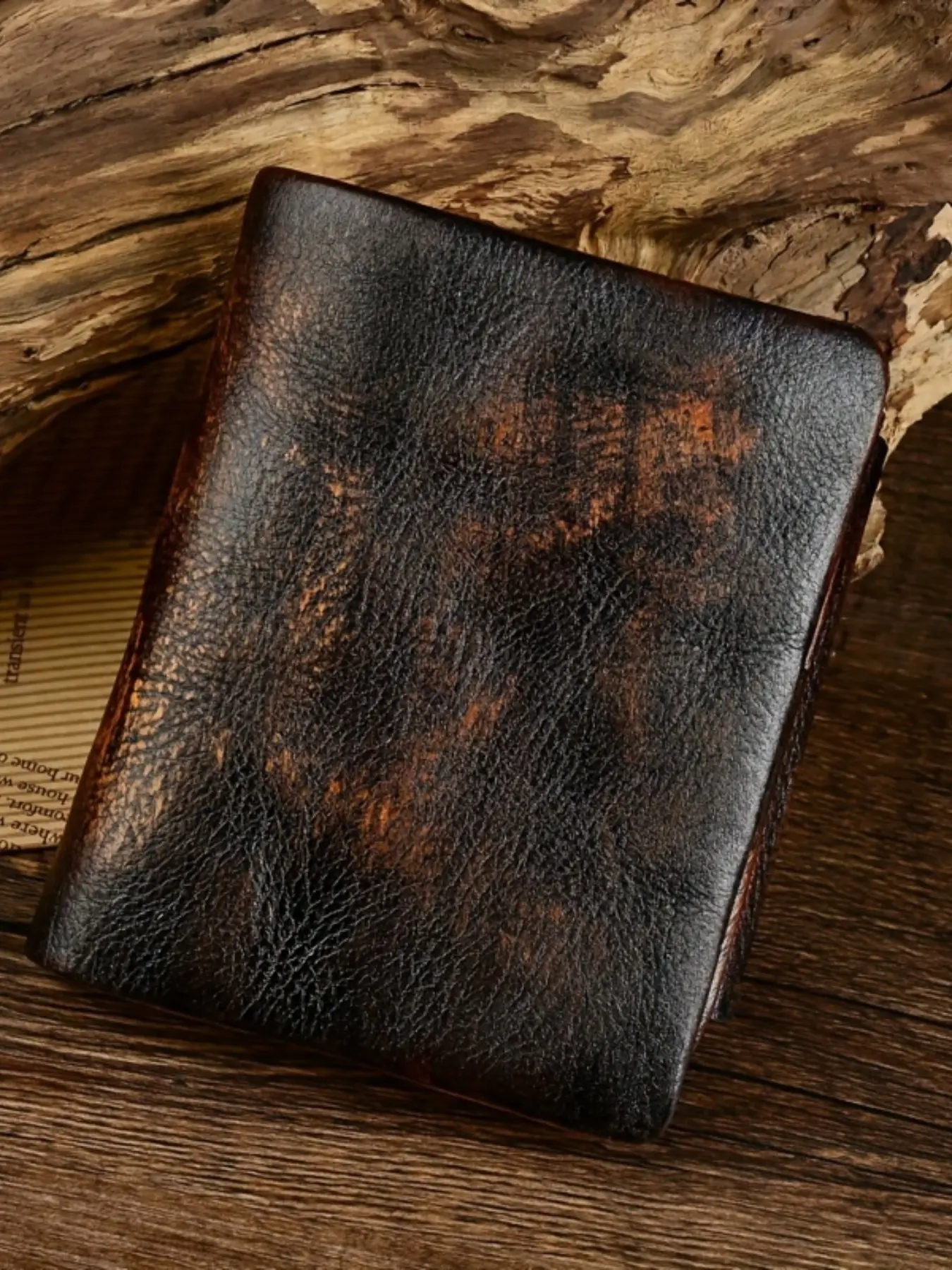 [Casual Top Layer Cowhide Wallet] New Genuine Leather Short Wallet with Top Layer Cowhide Vintage Style, Old Money Wallet, Casual Multi-Card Holder, Fashion Wallet
