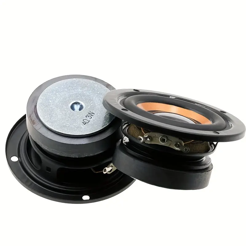 2pcs Audio 52mm 4 Ohm 3W Magnetic Speakers Woofer Portable Round Bass Loudspeaker DIY Sound Mini Subwoofer For Speaker