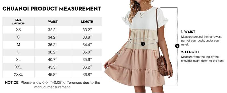 PASLTER Womens Ruffles Boho Floral Printed Babydoll Loose Swing Casual Short Mini T-Shirt Dress