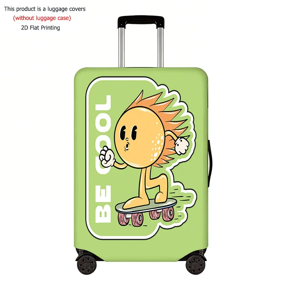 Advanced Artistic Luggage Protector, Thick Dust Cover, Durable Elastic Material, Fits 18-32 Inch Luggage, Travel Essential Accessory