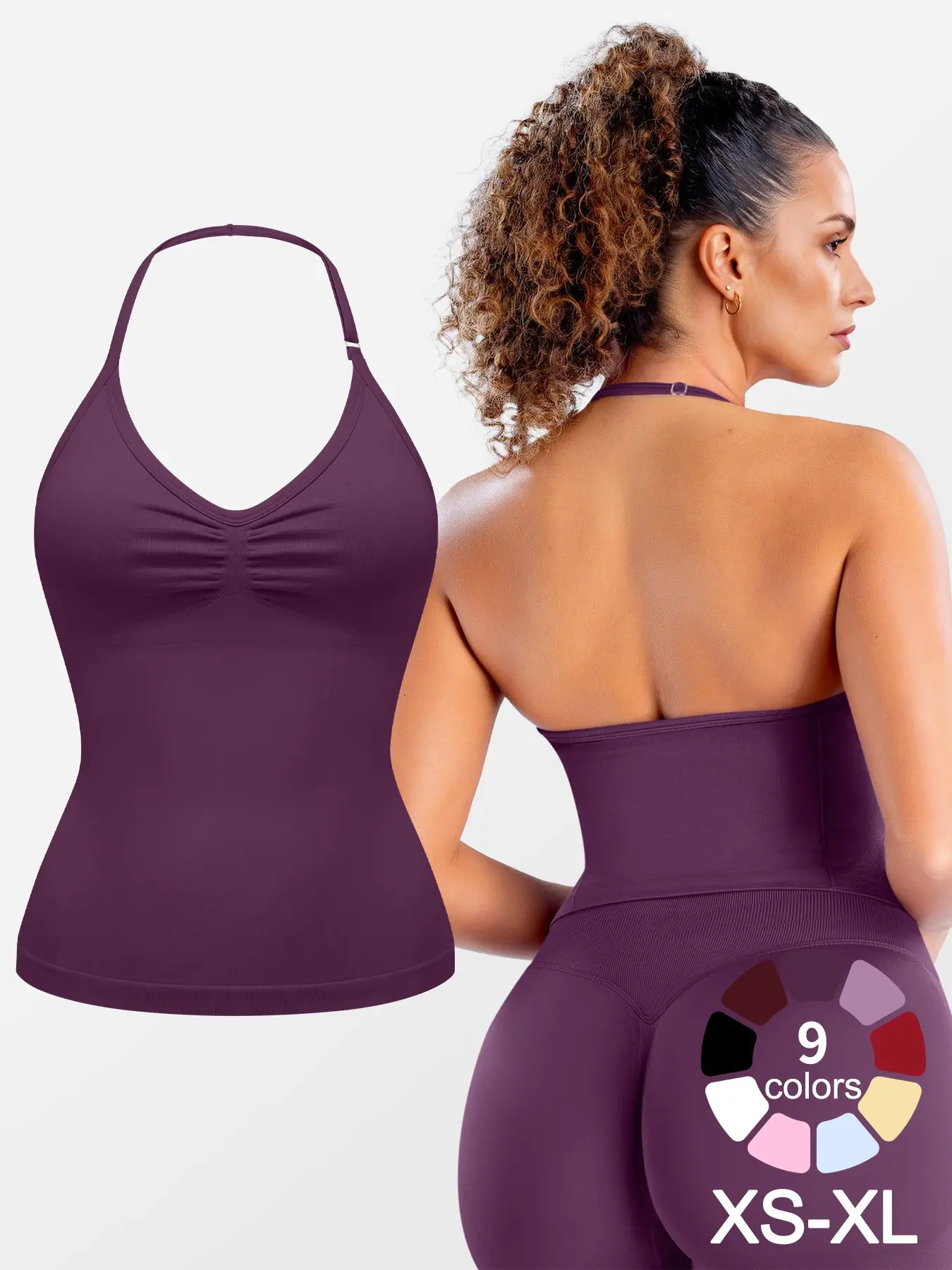 Women's Long Strap Backless Sports Bra Set, Gym Yoga Workout Top, Sleeveless Training Vest, Outdoor Running Apparel, Slim Fit, High Elastic Activewear, High Stretch Activewear