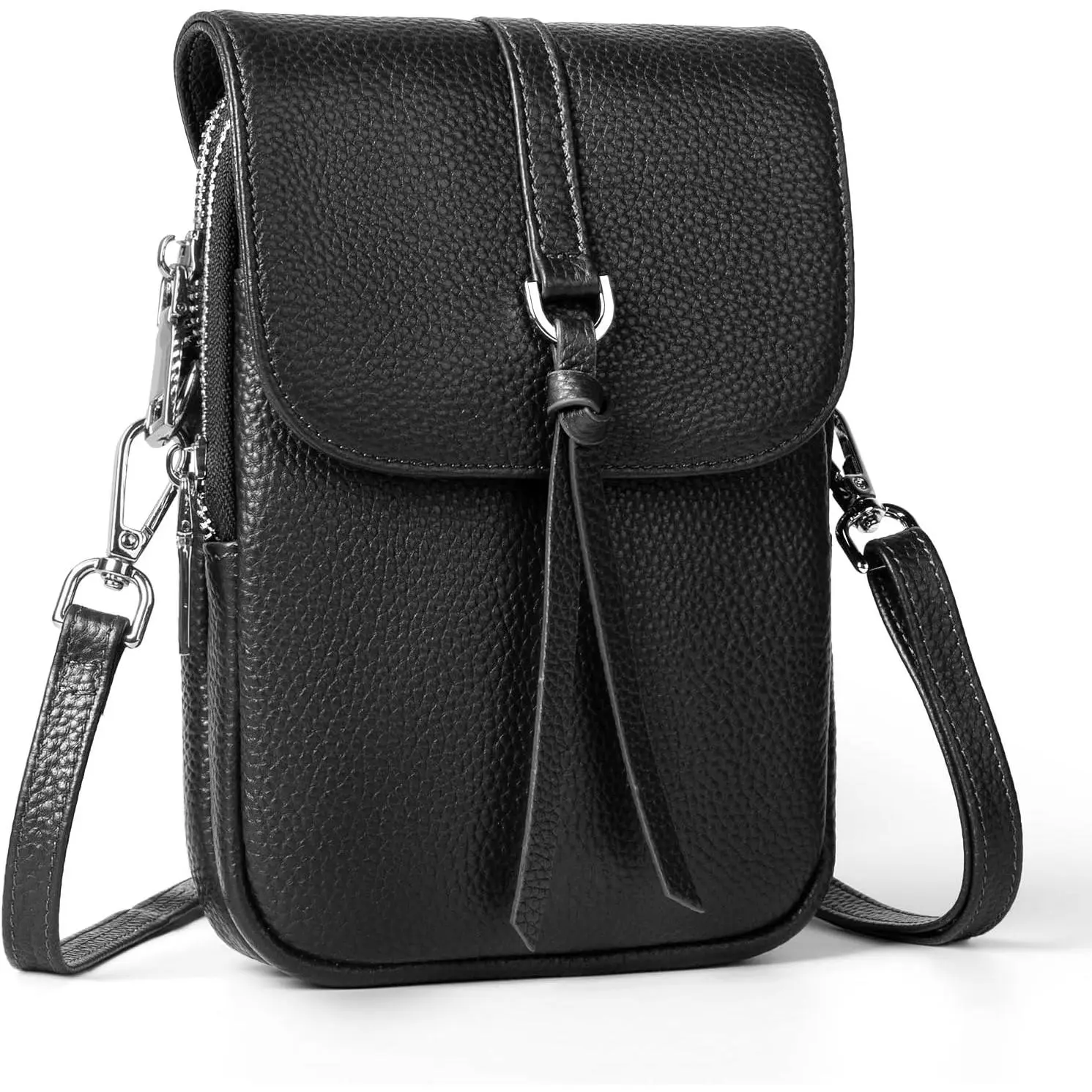 Small Crossbody Bags for Women Cell Phone Purse | Real Leather, RFID Blocking Card Slots, Multi Pockets, Cell Phone Bag, Travel Purse, Anti