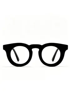 Unisex Vintage Round Glasses, Handmade Italian Style, Full Frame Retro Spectacles, Lightweight Eyewear for Casual Business Party Cosplay, Fashion Gift 1pc
