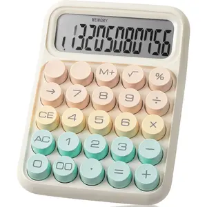 - Mechanical  Calculator, 12 Digit Large LCD Display, Colorful with Big Buttons, Mechanical  Calculator for , School, Office