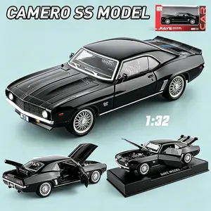 Chevrolet Camaro Ss 1967 Alloy Model Car Toy, 1:32 Scale American Muscle Car Replica, Desktop Decoration Collectible