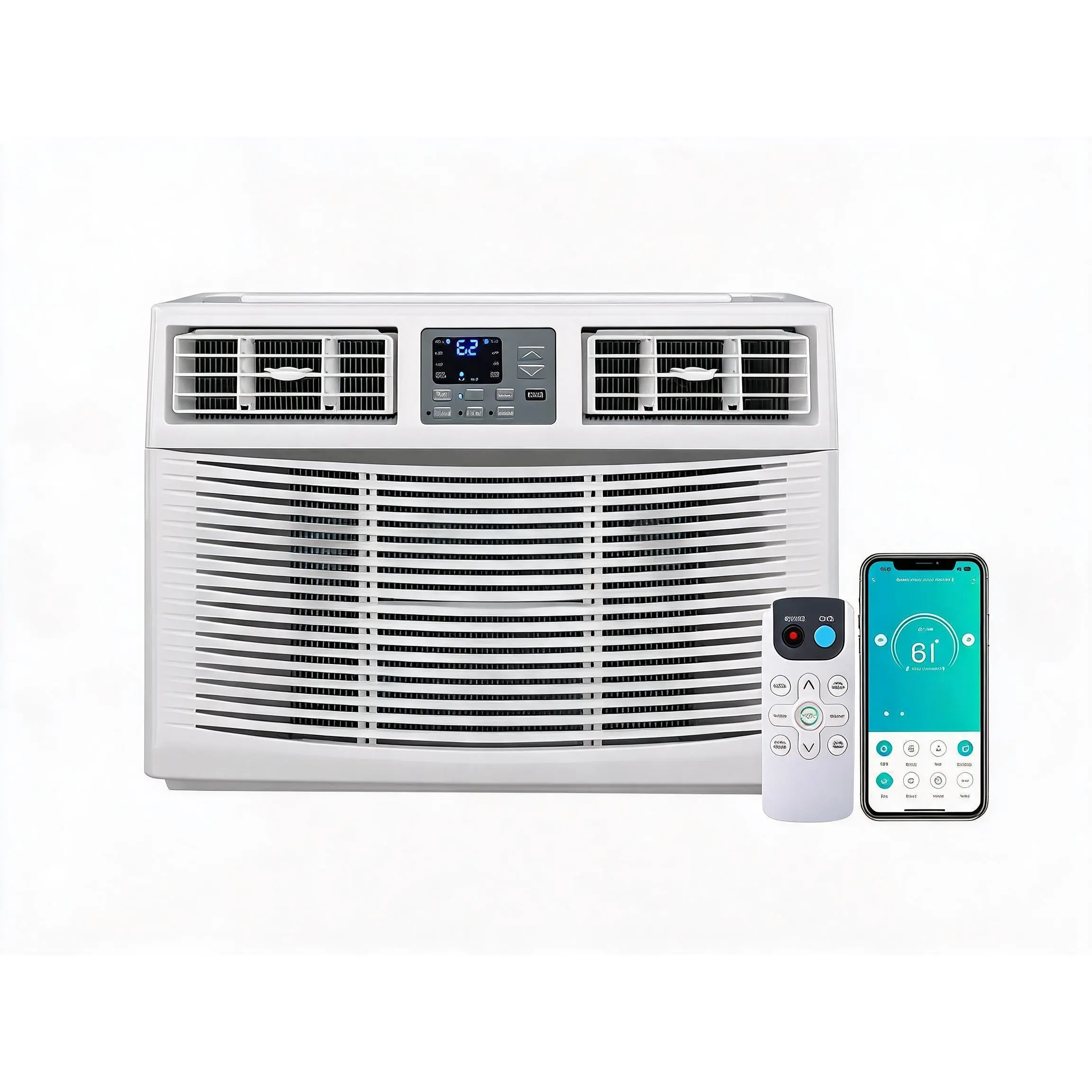 23200 BTU Smart Inverter Window Air Conditioner with Heat, 7-in-1 Cooling/Heating/Fan/Dry, WiFi App + Alexa Control, 208/230V, Remote, Washable Filter, up to 1500 sq ft