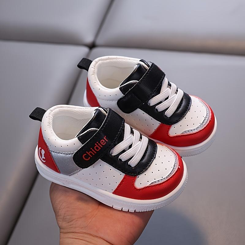 /Children's Shoes Ages 1-2.5-3 Years, Anti-/Simple/Versatile, Toddler Sneakers, School White Shoes, Flat Shoes Girls and Boys Indoor/Outdoor Wear, White/Pink, Boys' Shoes, Girls' Shoes, Casual Sneakers