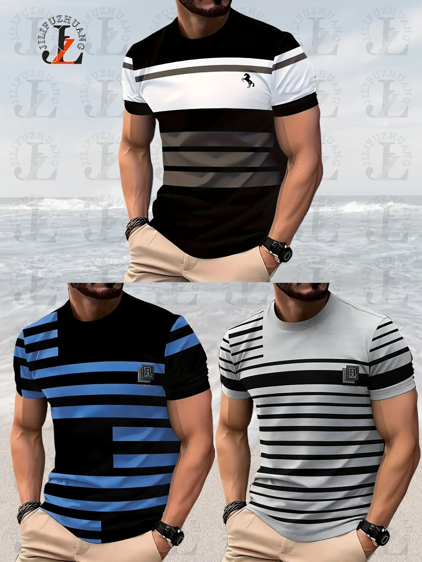 3-Piece Set Fashion Graduation Basketball Softball Baseball Men's T-Shirts, Breathable Comfort, Perfect for Parties and Gifts