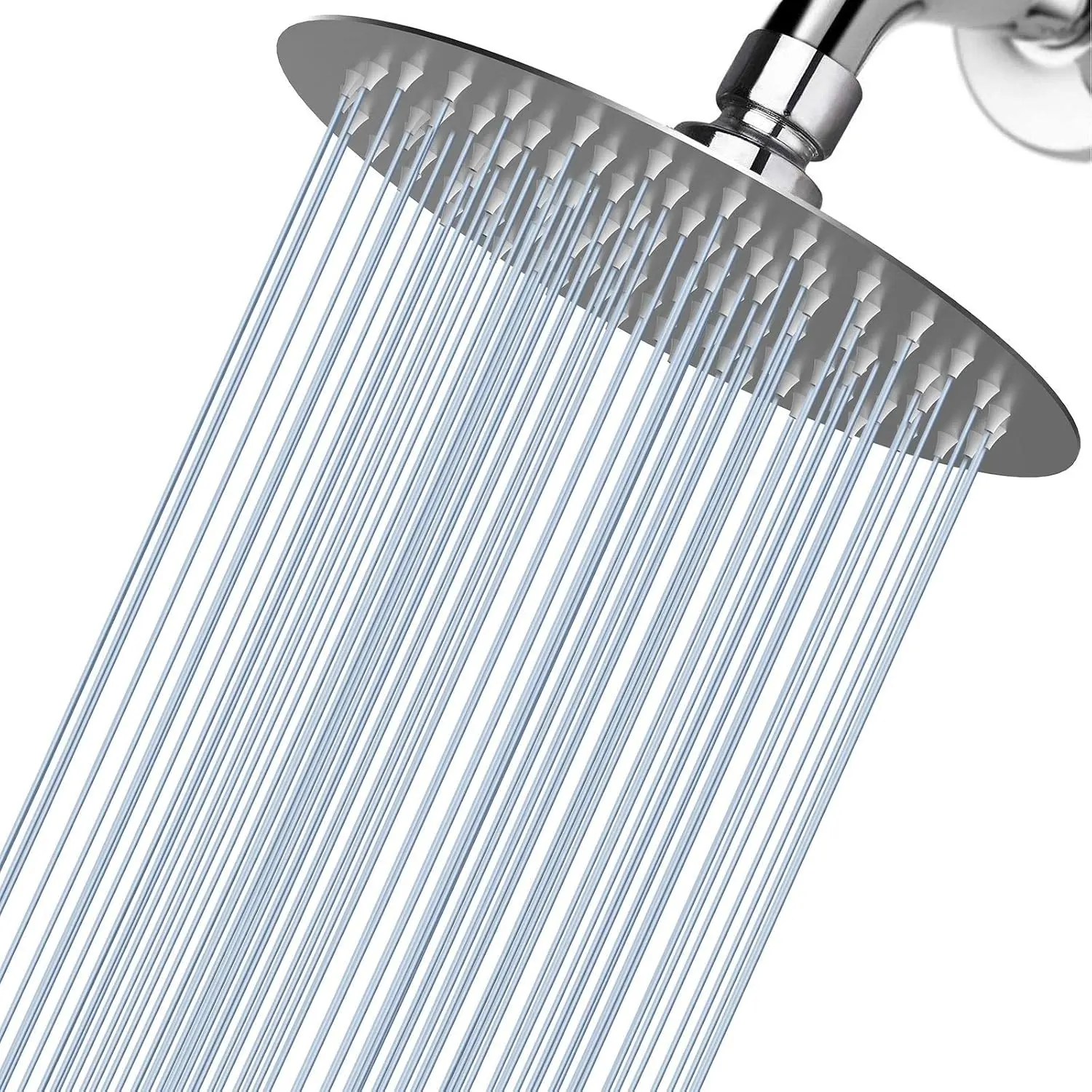 High  Rain Shower  - Rainfall Shower  Made of 304 Stainless Steel - Comfortable Shower Experience Even at Low Water Flow (6 Inch, Brushed Nickel)