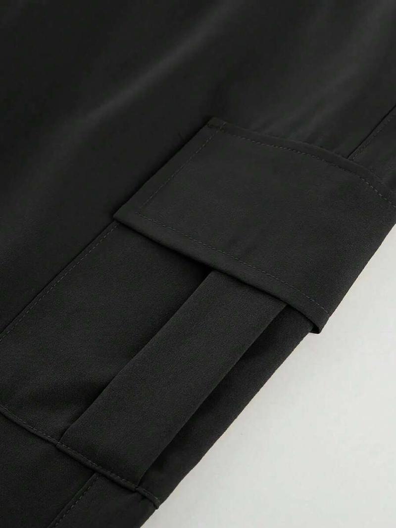 Girl Teen Casual Pocket Loose Straight Cargo Pants Sports Exercise Street Fashion Outdoor Spring Summer Autumn Winter Size 8-16 Years GK2083