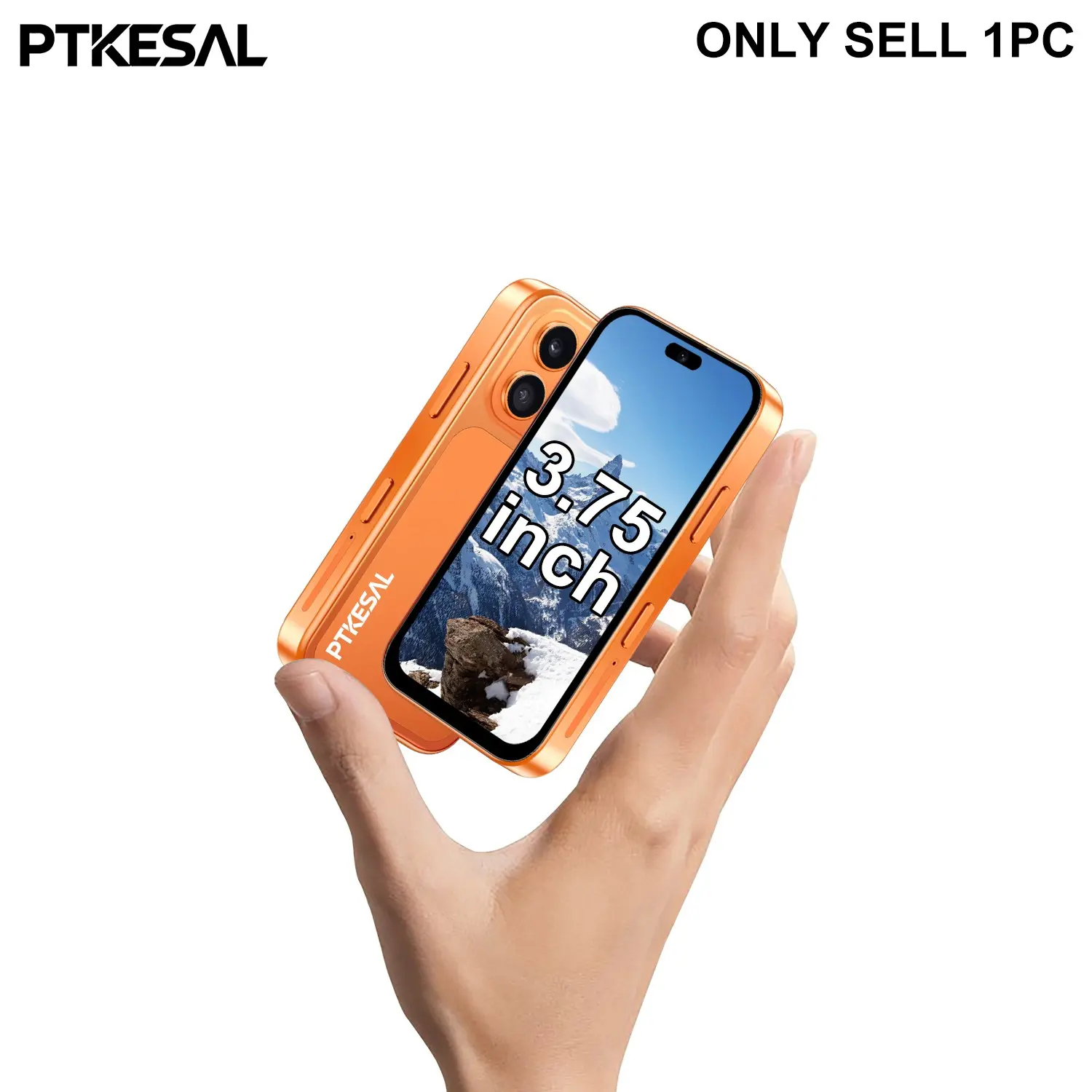 PTKESAL-Xs17 Pro Smart Kids Phone, 2gb RAM+16GB Storage, 3.75 Inch Screen, Android 10.0, Dual Sim, 2500mah Battery, 4-Core Processor