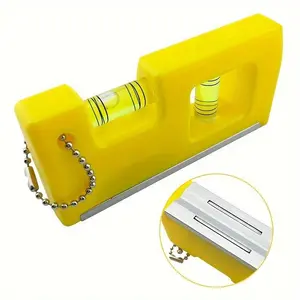 Mini portable magnetic level gauge with hanging chain torpedo level gauge, equipped with liquid level bubble level measurement balance gauge