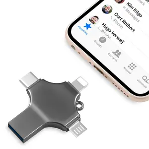 Ultra-Fast USB 3.0 Flash Drive for iPhone & Type-C & Android Phones & Computer, External Drive for Photo & File & Video Backup, Memoria Portátil PenDrive Thumb Drive 64GB 128GB 256GB 512GB 1TB High Capacity