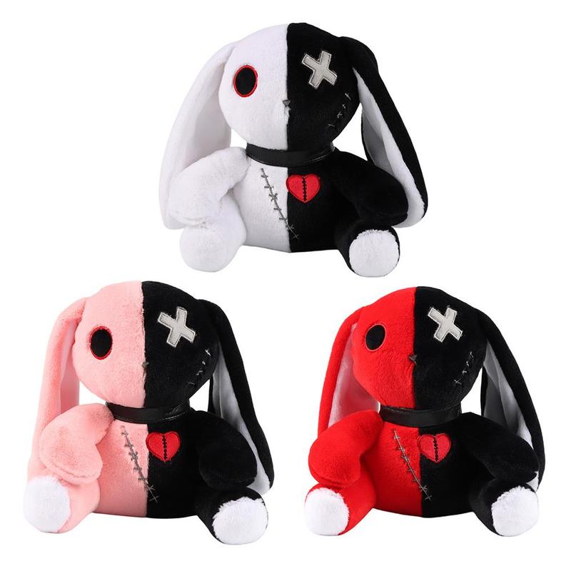 Cute Summer 25cm/9.84in Bunny Plush, Rabbit Stuffed Animal Plushies Toys for Kids, Kreeptures Plushies Toy Great for Party & Festival Gifts, Soft Huggable Animal Plushie Dolls, Surprise Gift Stuffers