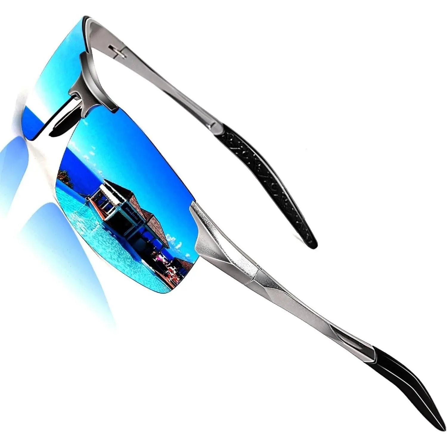 Polarized Driving Outdoor Sunglasses Men Al-Mg Frame UV400