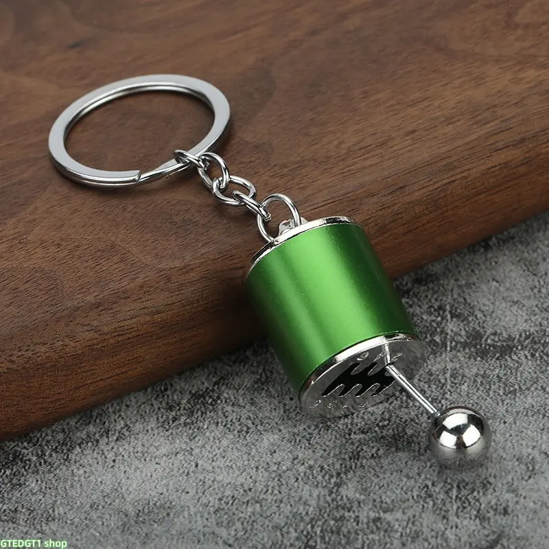 5-Piece Multipack Novelty Mini Gear Shift Knob Keychains, Polished Aluminum Alloy Car Shifter Pendants with Sturdy Key Ring Chains, Assorted Color Bag Charms, Auto-Themed Gifts for Drivers’ Backpacks & Handbags, Vehicles, Automobile
