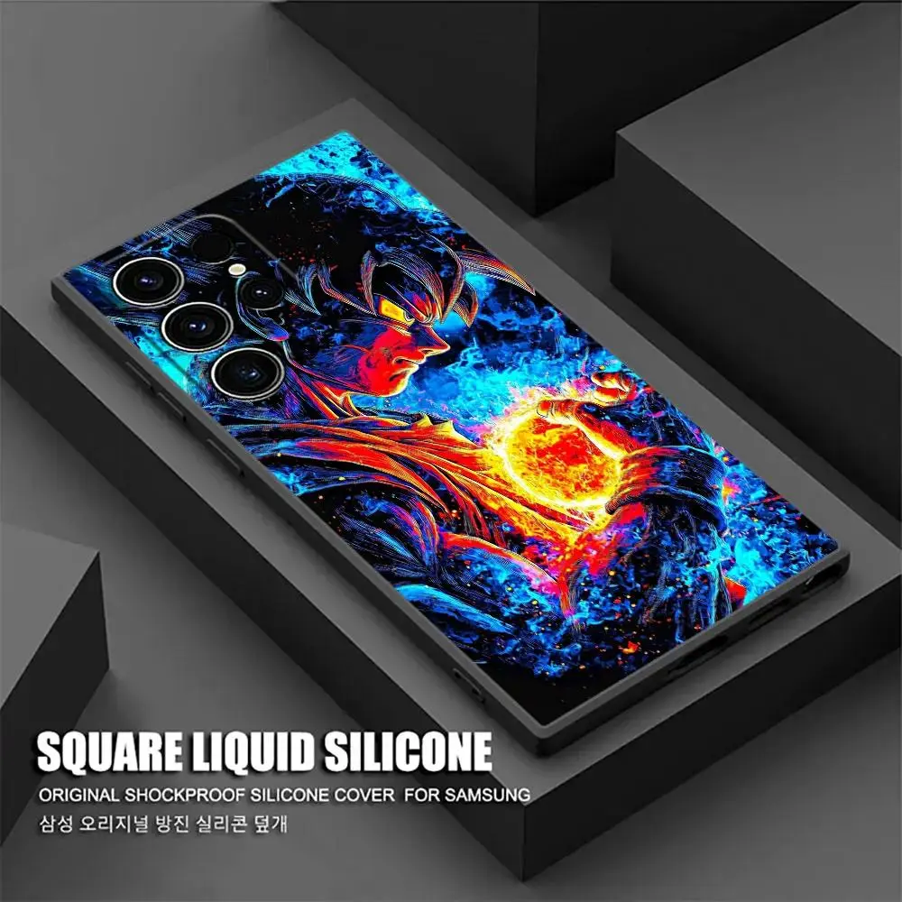 D-ragons Vegeta Goku Anime Phone Case For Samsung Galaxy S26 S25 S24 S23 S22 S21 FE Ultra Plus &iPhone 17 16 15 14 Pro ProMax Plus  Soft Cover