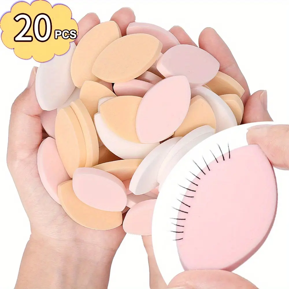 20pcs Soft Sponge False Eyelash Pads Beginner EyeLash Map Chart EyeLashes Reusable Makeup Puffs Training Eyelash Extensions Tool Perfect For Beginners