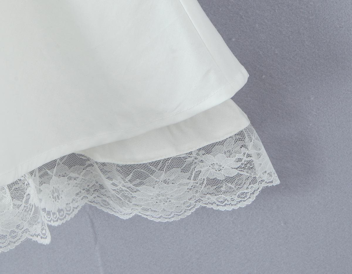 Pure Desire Off-Shoulder Ruffle Sleeve Lace Bow Belt Puffy Princess Dress