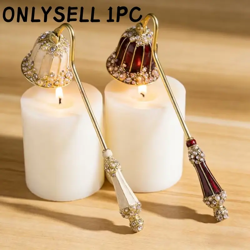 Elegant Candle Snuffer, Long Handle Candle Extinguisher, Metal Wick Flame Snuffer, Candle Accessory, Home Decor Gift